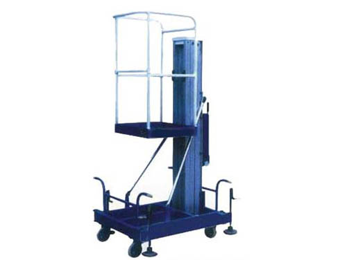 手動單立柱鋁合金升降機(jī)